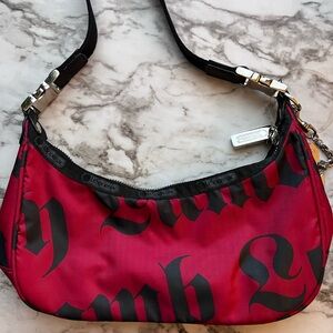 Lesportsac Red and Black Shoulder Bag with Bold Design